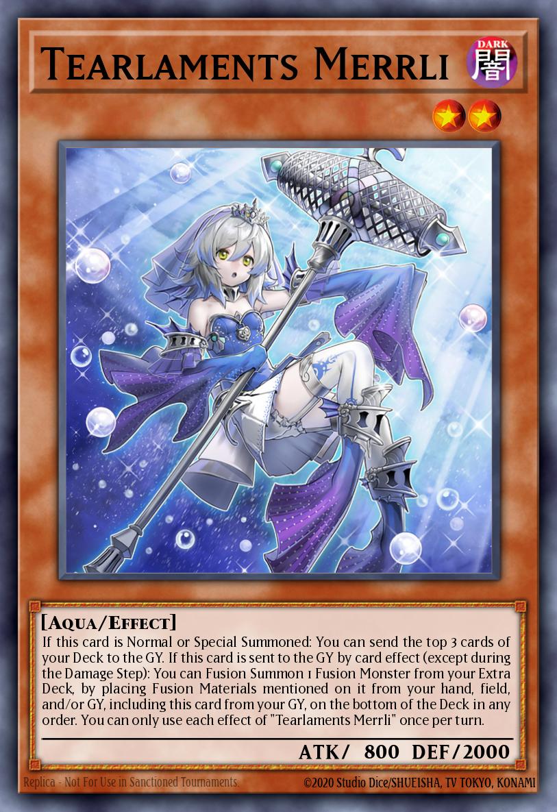 Tearlaments Merrli Super Rare OP21-EN005 OTS Tournament Pack 21 Yugioh card