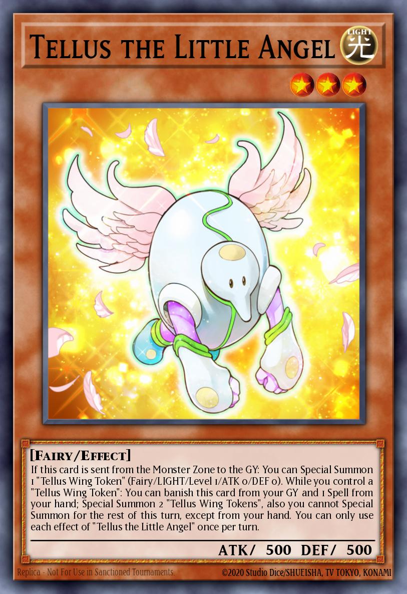Tellus the Little Angel Super Rare EGS1-EN006 Egyptian God Deck Slifer the Sky Dragon Yugioh card