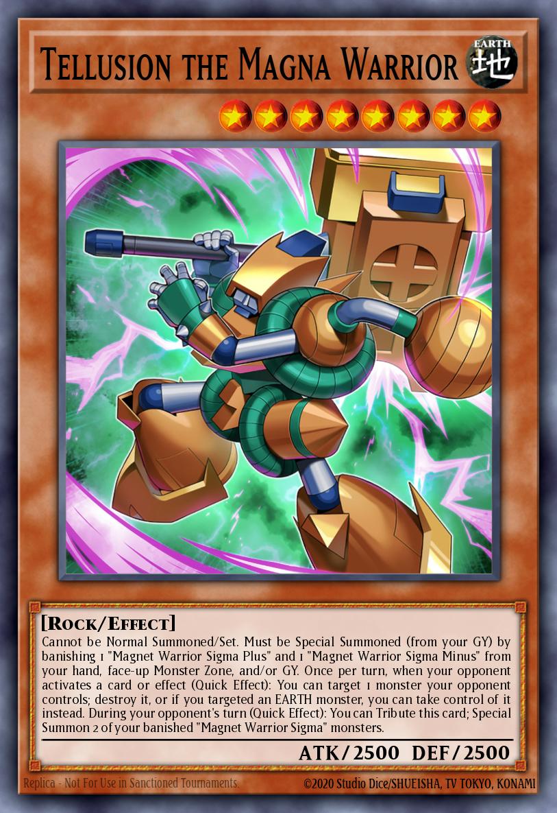 Tellusion the Magna Warrior Super Rare BPRO-EN004 Burst Protocol Yugioh card