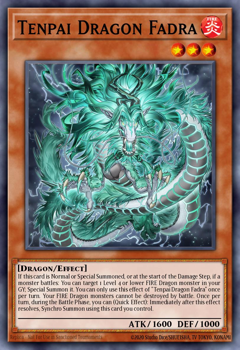Tenpai Dragon Fadra Ultra Rare MP25-EN183 2025 Mega-Pack Tin Yugioh card