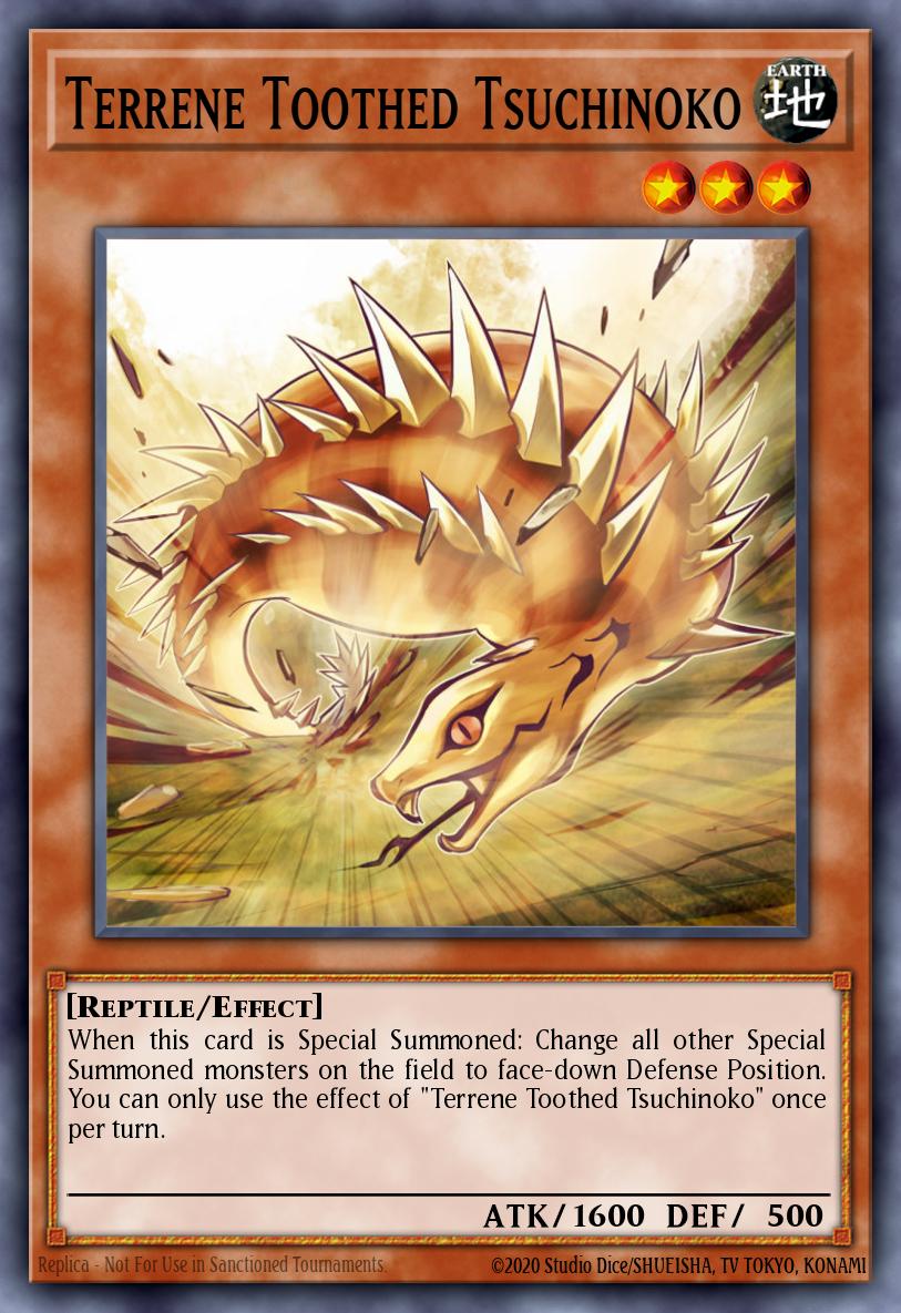 Terrene Toothed Tsuchinoko Common SHSP-EN043 Shadow Specters Yugioh card