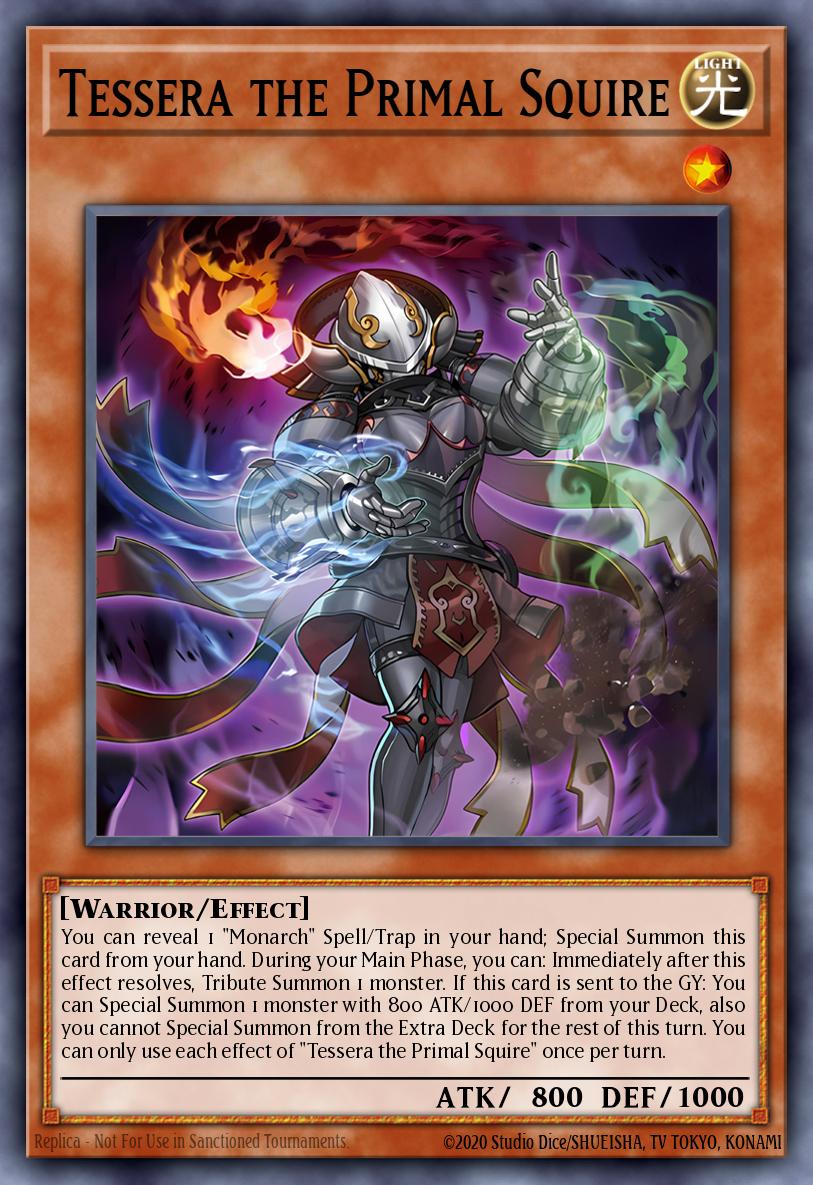 Tessera the Primal Squire Super Rare DUAD-EN018 Duelists Advance Yugioh card