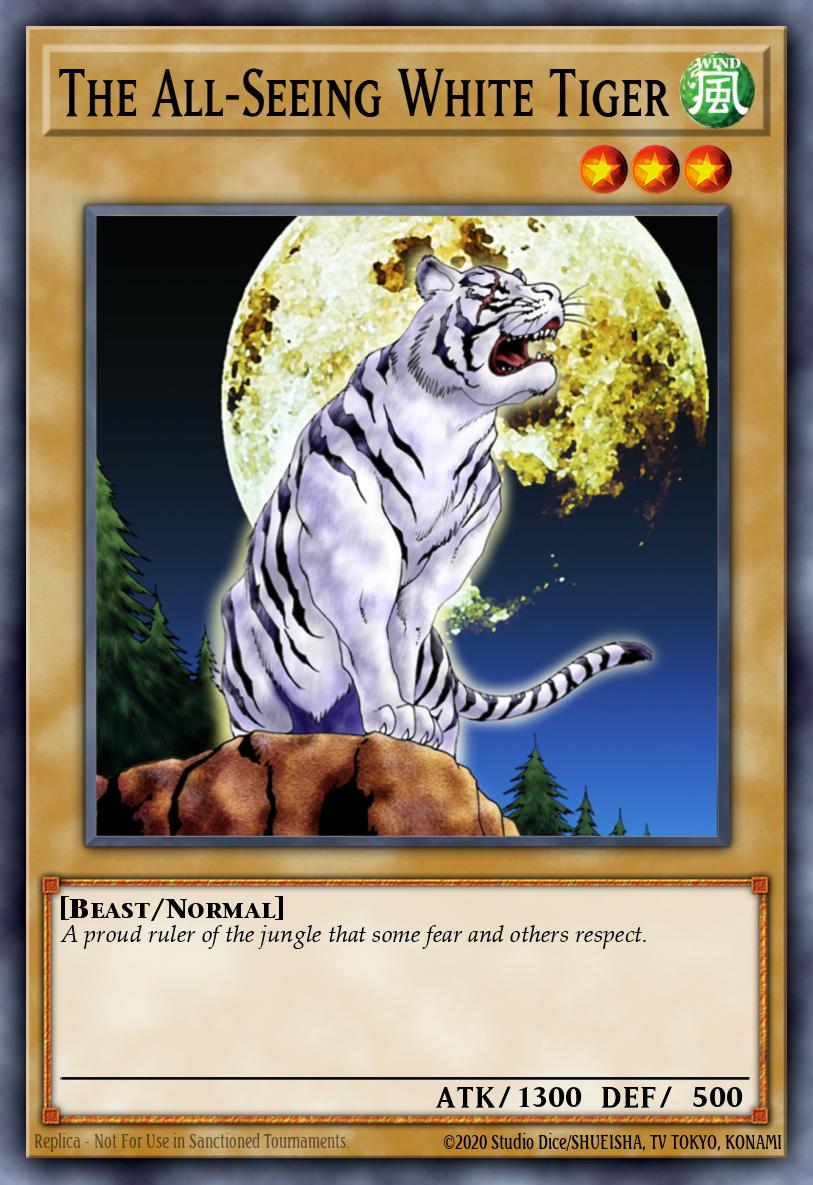 The All-Seeing White Tiger Common PSV-093 Pharaohs Servant Yugioh card