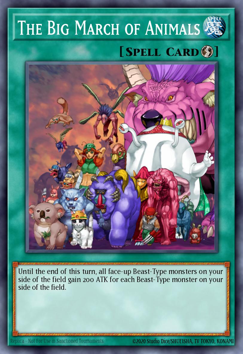The Big March of Animals Common DR3-EN168 Dark Revelation Volume 3 Yugioh card