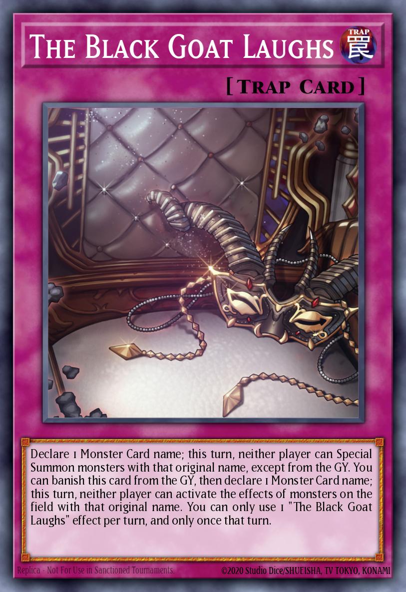 The Black Goat Laughs Ultra Rare CH01-EN038 THE CHRONICLES DECK: The Fallen & The Virtuous (All-Foil Edition) Yugioh card
