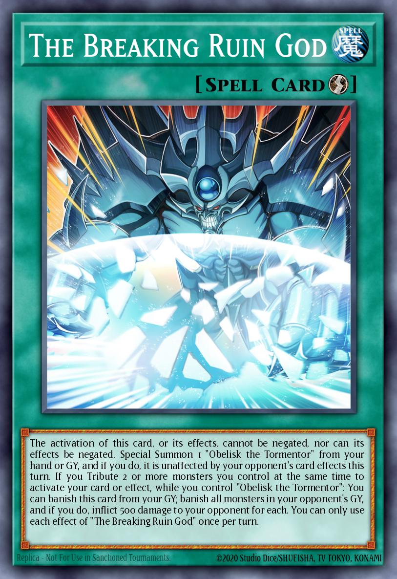 The Breaking Ruin God Ultra Rare MP22-EN274 2022 Tin of the Pharaohs Gods Yugioh card