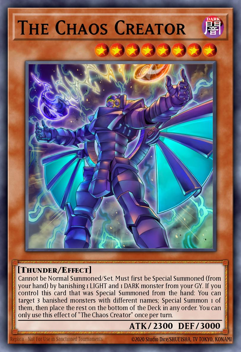 The Chaos Creator Secret Rare BLCR-EN070 Battles of Legend Crystal Revenge Yugioh card