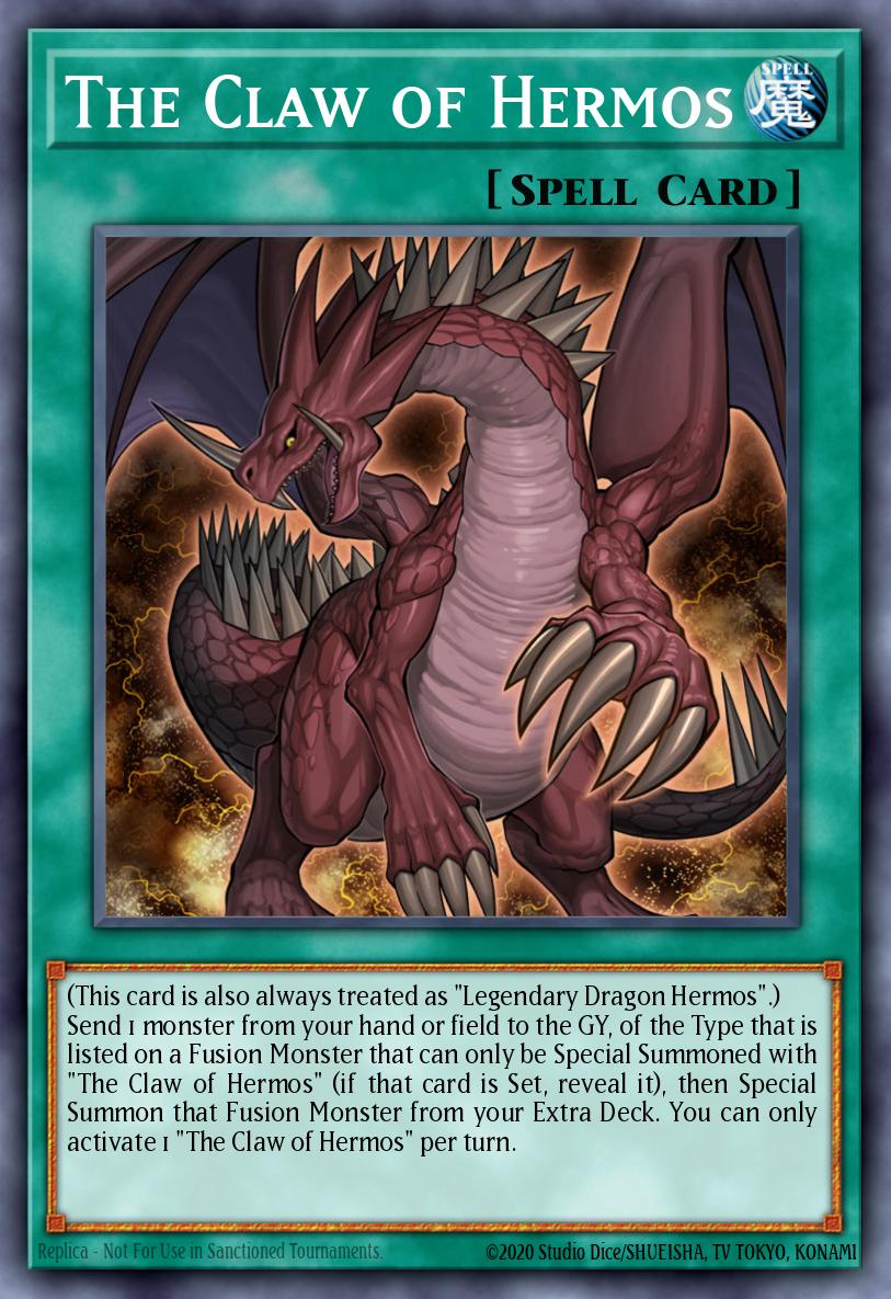 The Claw of Hermos Secret Rare DRL2-EN013 Dragons of Legend 2 Yugioh card