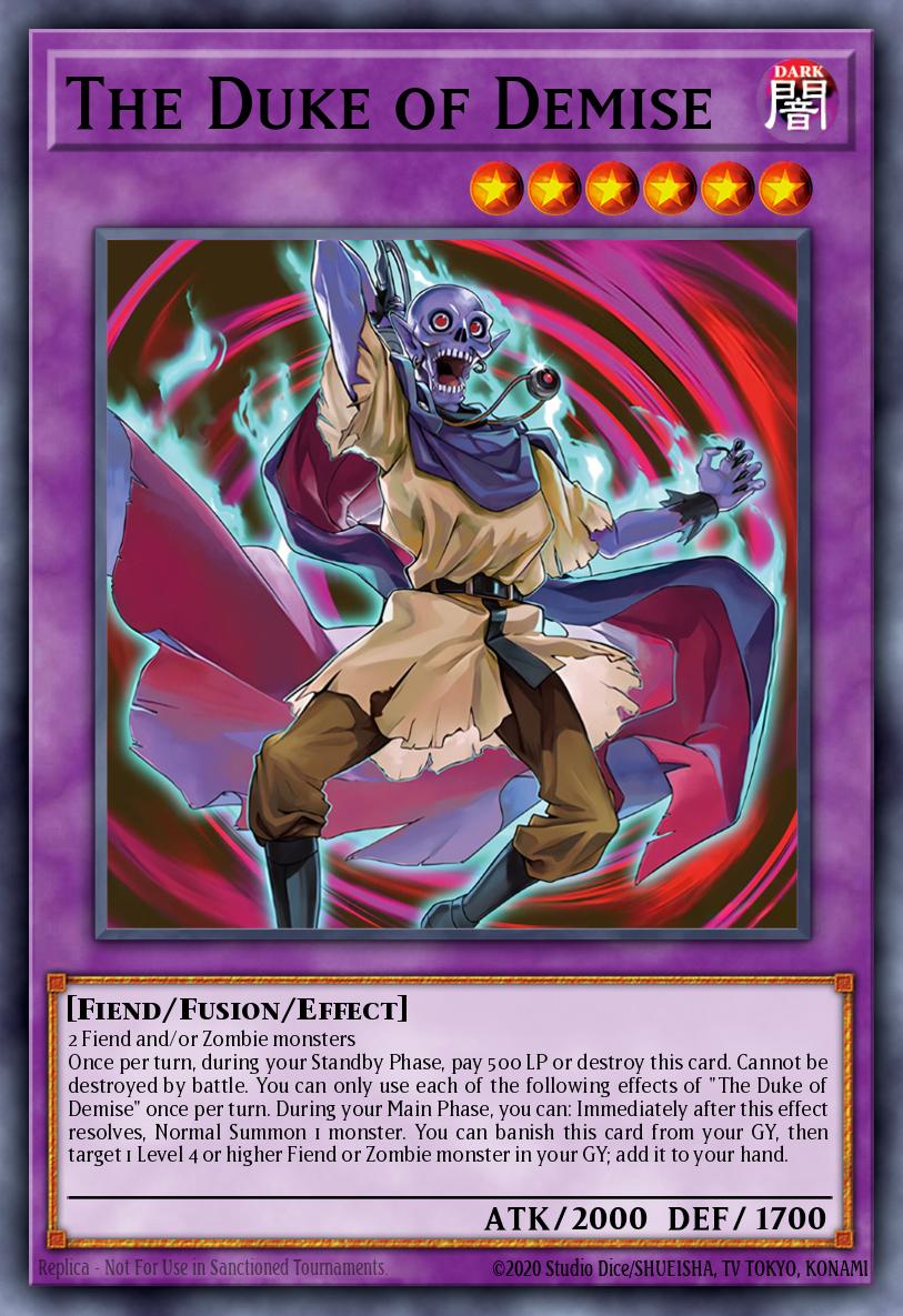 The Duke of Demise Ultra Rare MZTM-EN033 Maze of the Master Yugioh card