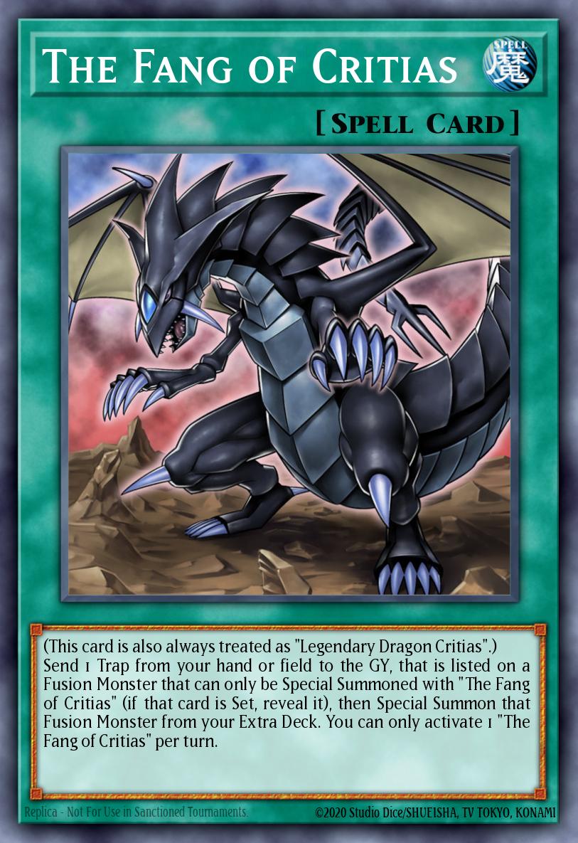 The Fang of Critias Secret Rare DRL2-EN006 Dragons of Legend 2 Yugioh card