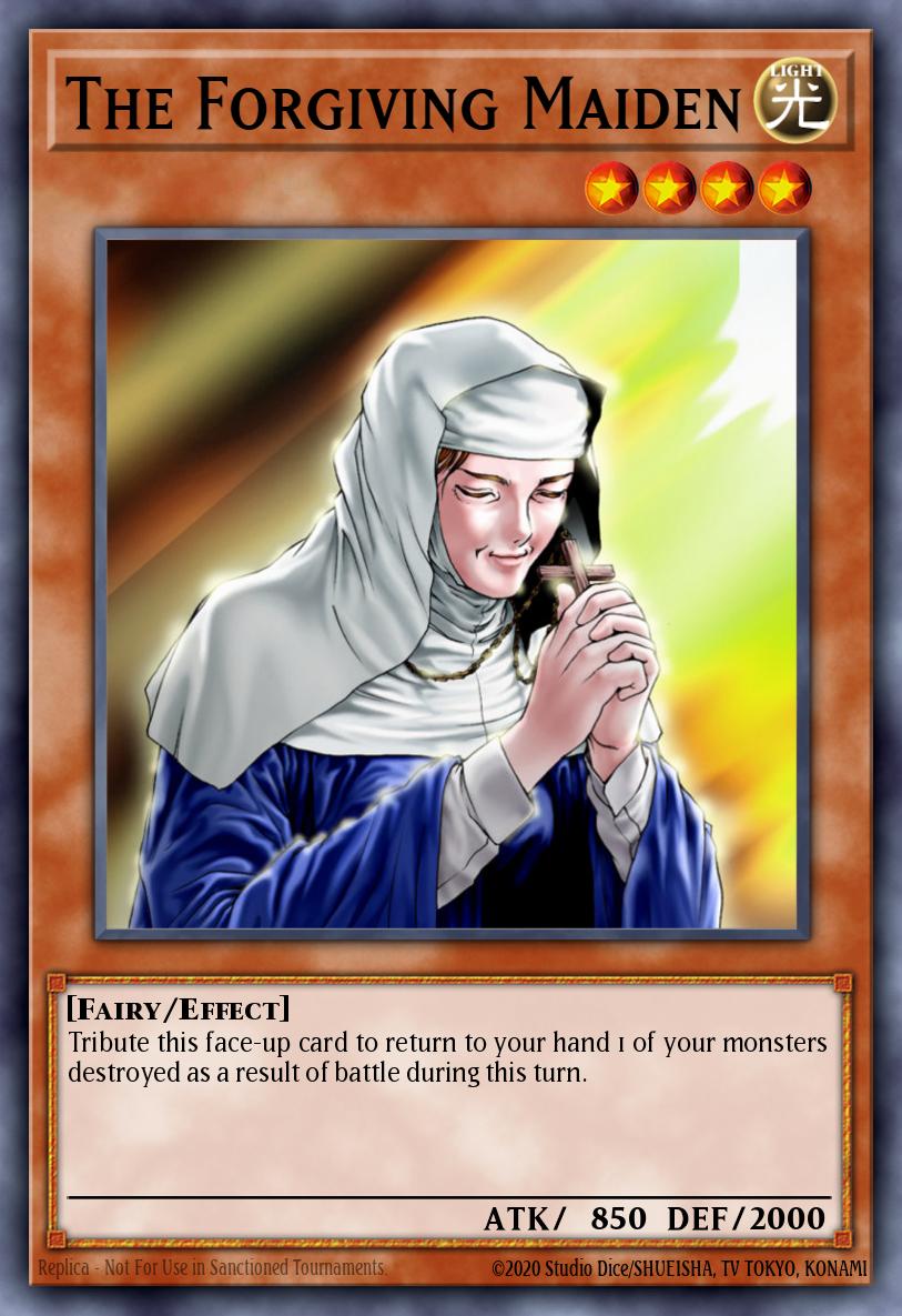 The Forgiving Maiden Common DB1-EN239 Dark Beginning 1 Yugioh card