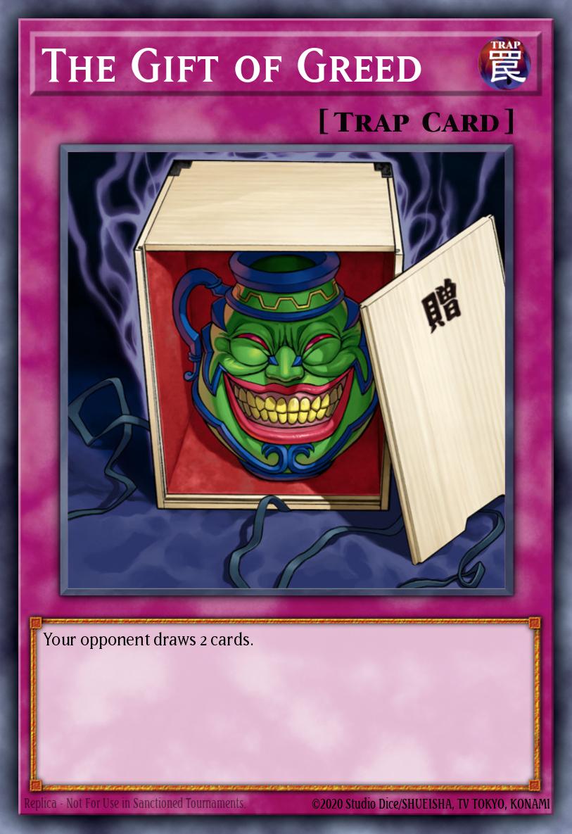 The Gift of Greed Common TAEV-EN079 Tactical Evolution Yugioh card