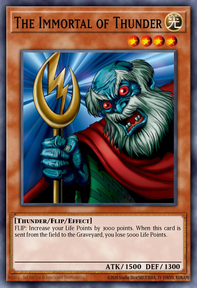 The Immortal of Thunder Common DB2-EN059 Dark Beginning 2 Yugioh card
