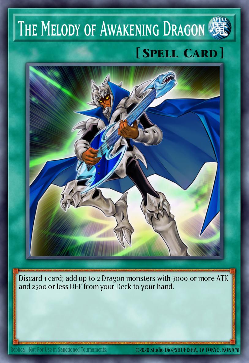 The Melody of Awakening Dragon Super Rare MP16-EN041 2016 Mega-Tin Mega Pack Yugioh card