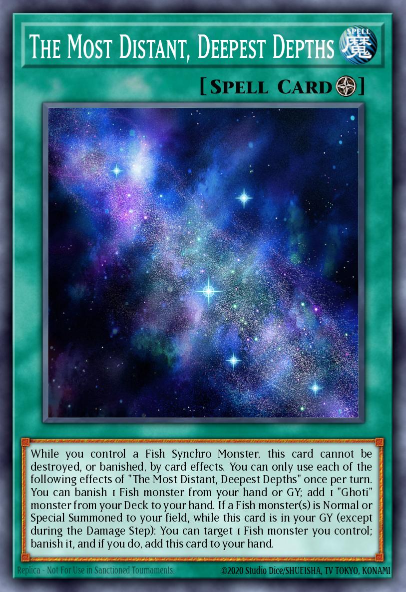 The Most Distant Deepest Depths Common POTE-EN090 Power of the Elements Yugioh card