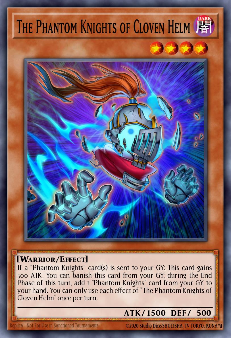 The Phantom Knights of Cloven Helm Common LEHD-ENC04 Legendary Hero Decks Yugioh card