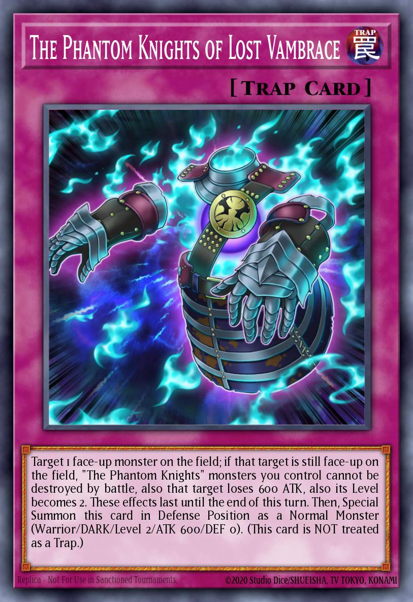 The Phantom Knights of Lost Vambrace Common MP18-EN021 2018 Mega-Tin Mega Pack Yugioh card