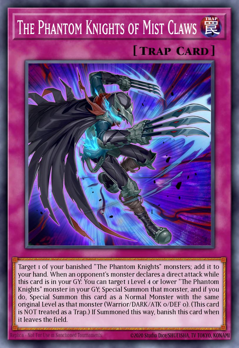 The Phantom Knights of Mist Claws Ultra Rare LEHD-ENC30 Legendary Hero Decks Yugioh card