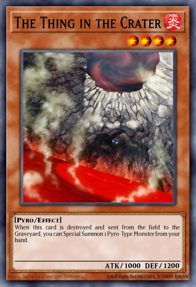 The Thing in the Crater Common DR2-EN064 Dark Revelation Volume 2 Yugioh card