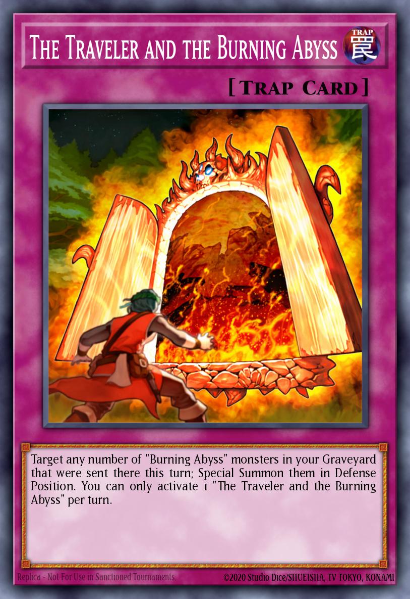 The Traveler and the Burning Abyss Super Rare DUEA-EN086 Duelist Alliance Yugioh card