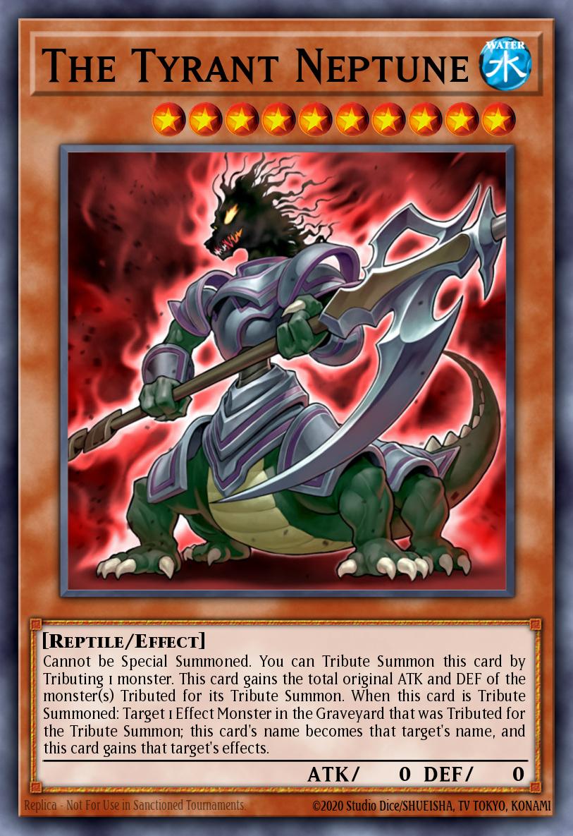 The Tyrant Neptune Super Rare CT08-EN018 Collectible Tins 2011 Wave 2 Yugioh card