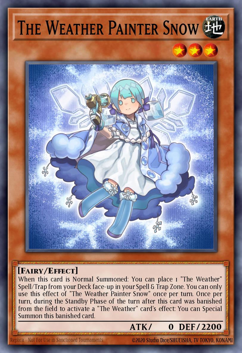 The Weather Painter Snow Premium Gold Rare MGED-EN016 Maximum Gold El Dorado Yugioh card
