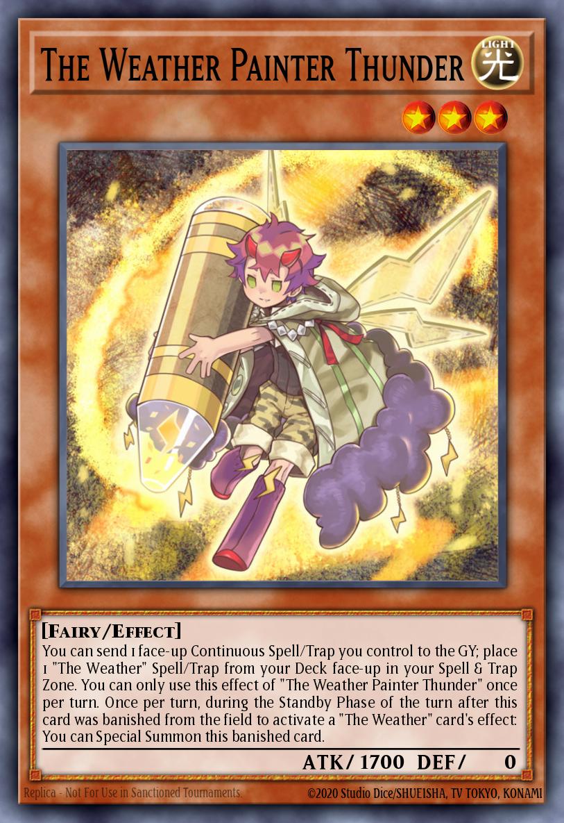 The Weather Painter Thunder Rare MGED-EN097 Maximum Gold El Dorado Yugioh card