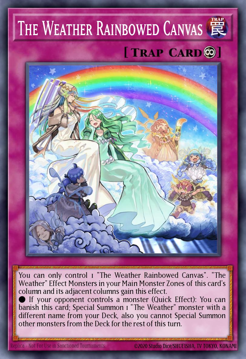 The Weather Rainbowed Canvas Rare DANE-EN073 Dark Neostorm Yugioh card