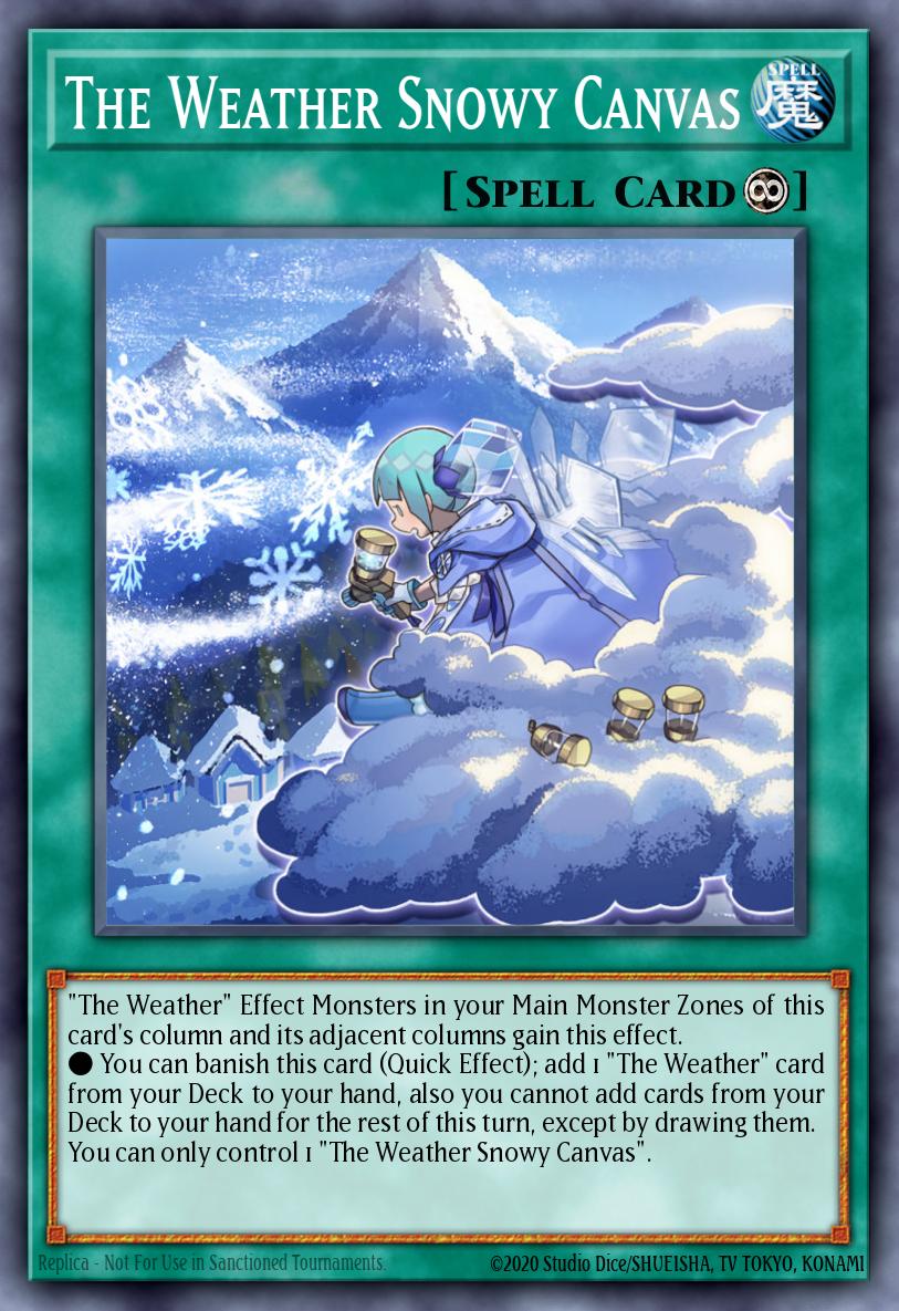 The Weather Snowy Canvas Rare MGED-EN098 Maximum Gold El Dorado Yugioh card