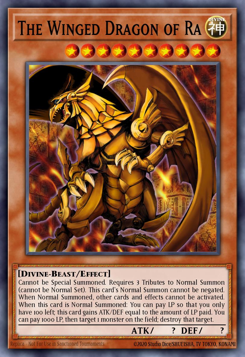 The Winged Dragon of Ra Prismatic Secret Rare TN19-EN009 2019 Gold Sarcophagus Tin Yugioh card