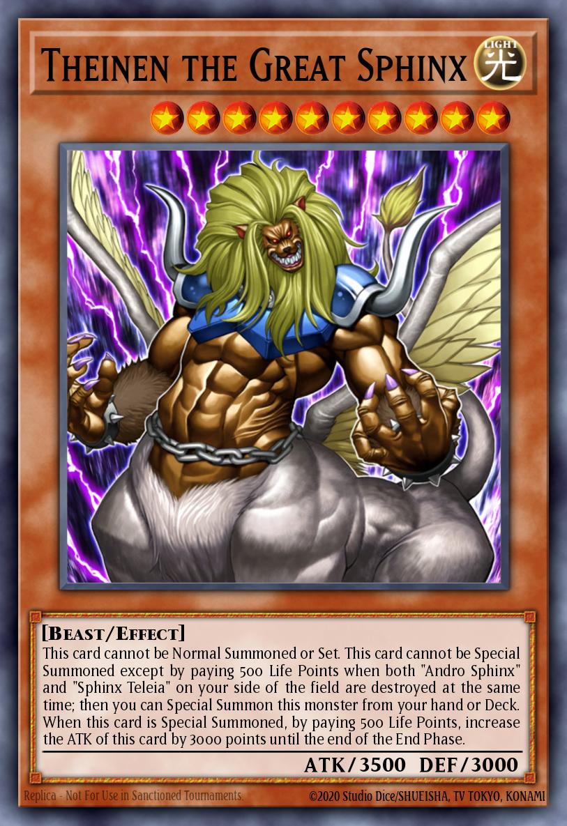 Theinen the Great Sphinx Ultra Rare EP1-EN001 Exclusive Pack Yugioh card