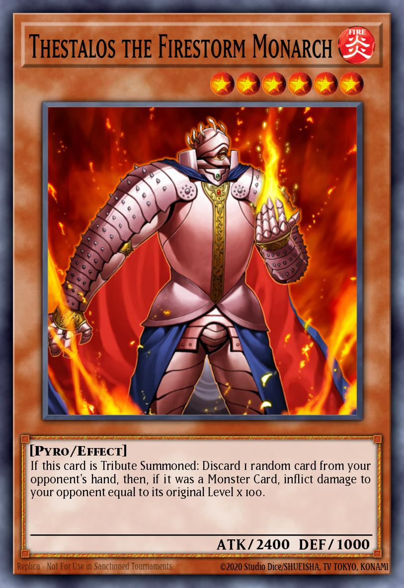 Thestalos the Firestorm Monarch Super Rare DR3-EN081 Dark Revelation Volume 3 Yugioh card