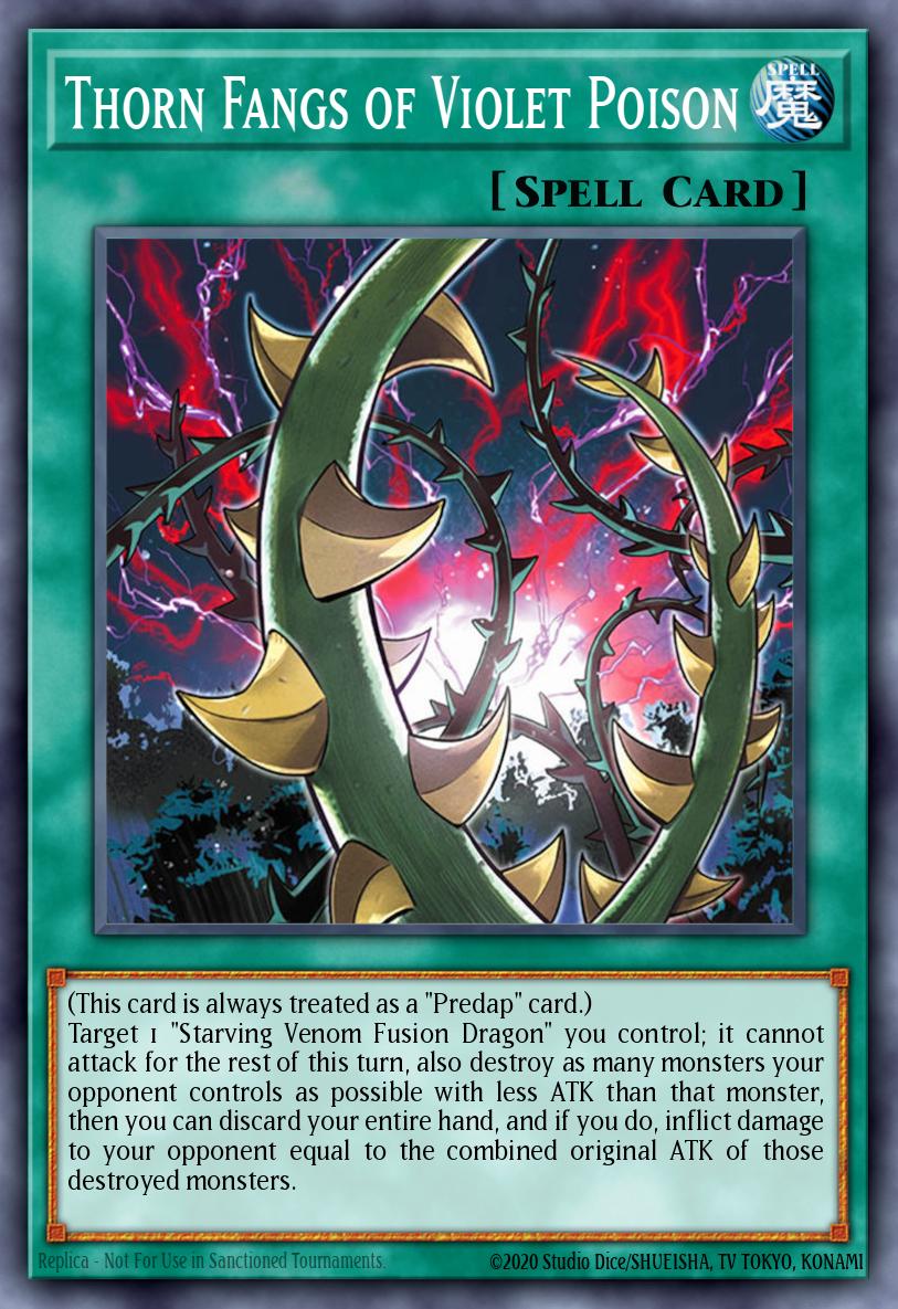 Thorn Fangs of Violet Poison New BLGG-EN039 Battles of Legend: Glorious Gallery Yugioh card
