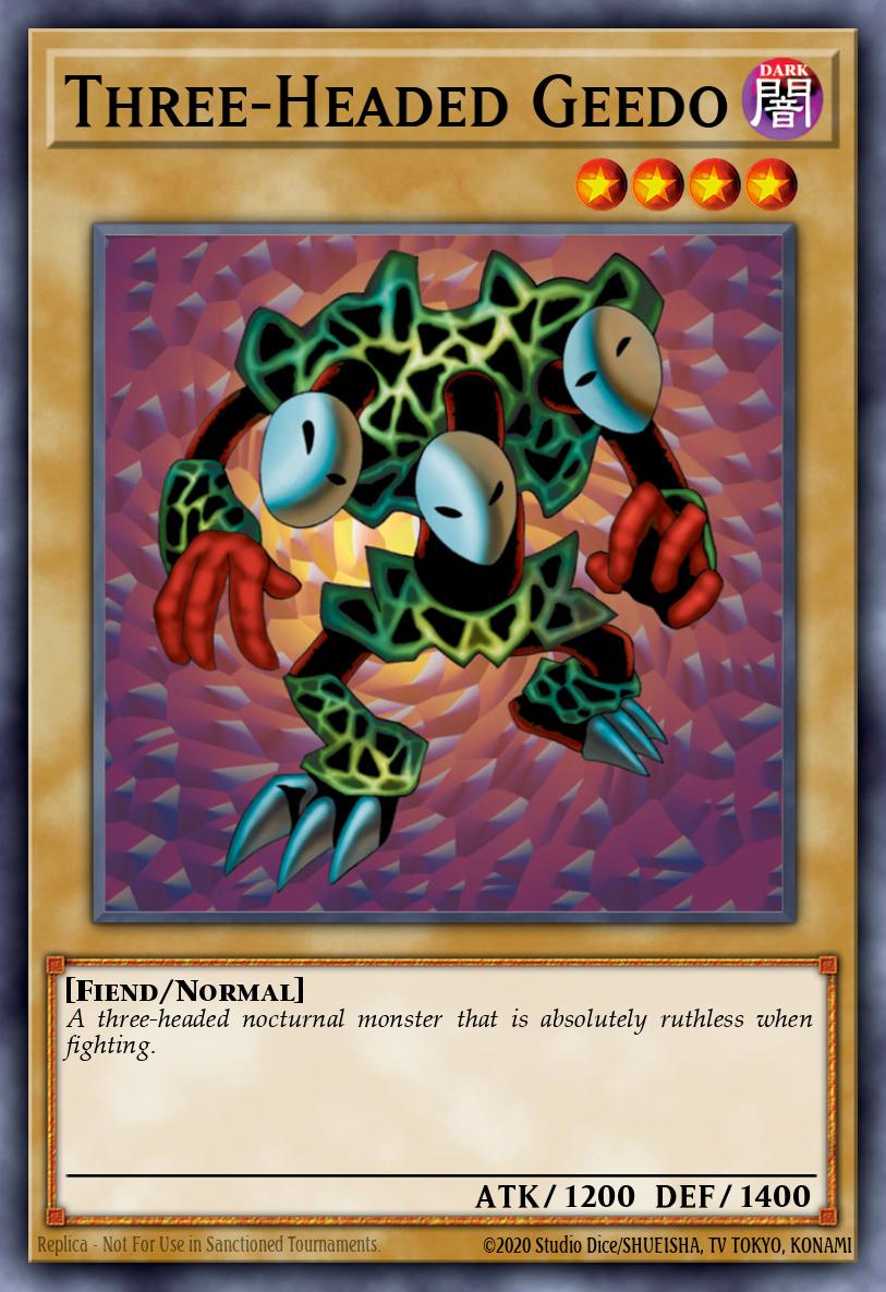Three-Headed Geedo Common PSV-002 Pharaohs Servant Yugioh card