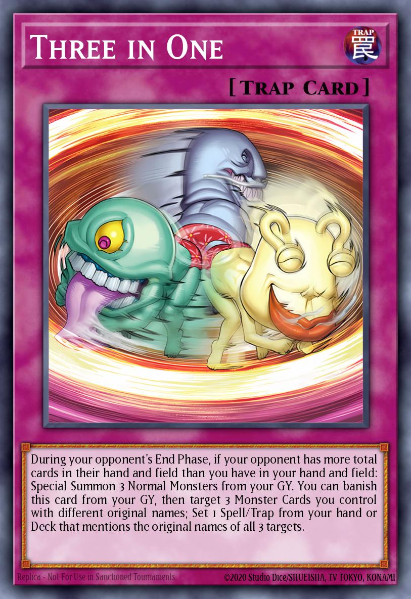 Three in One Common INFO-EN080 The Infinite Forbidden Yugioh card
