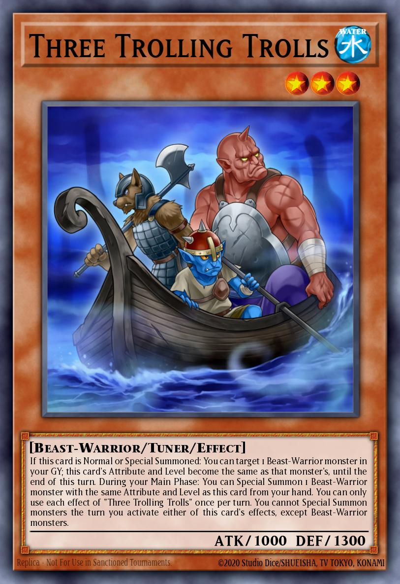Three Trolling Trolls Common MP19-EN015 2019 Gold Sarcophagus Tin Mega Pack Yugioh card