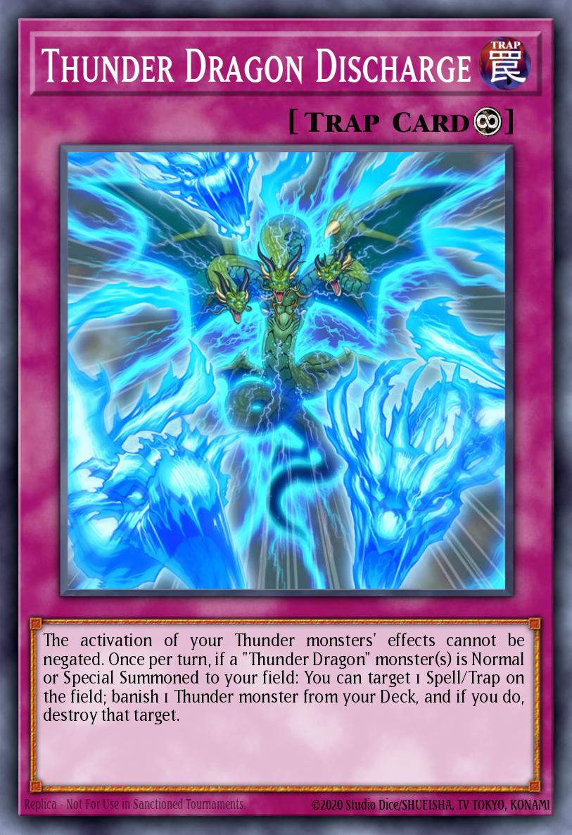 Thunder Dragon Discharge Common MP19-EN208 2019 Gold Sarcophagus Tin Mega Pack Yugioh card