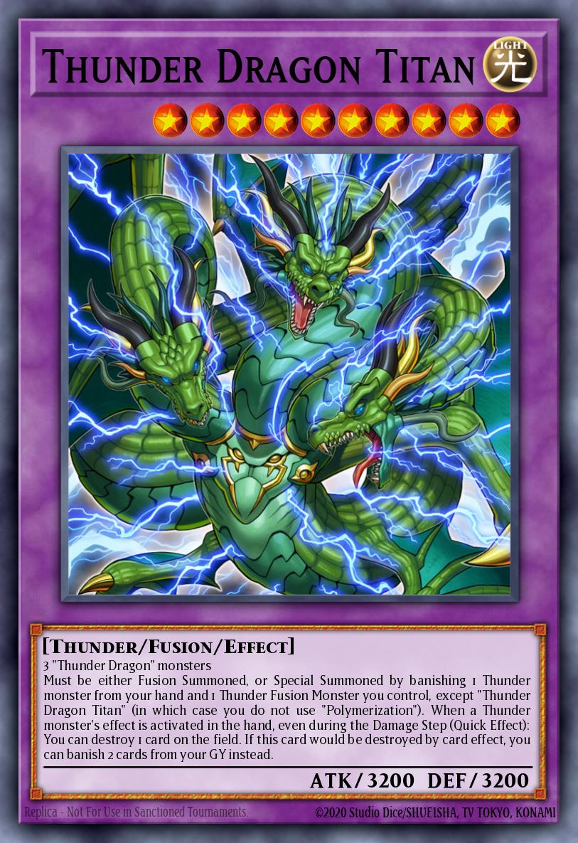 Thunder Dragon Titan Ultra Rare MP19-EN182 2019 Gold Sarcophagus Tin Mega Pack Yugioh card