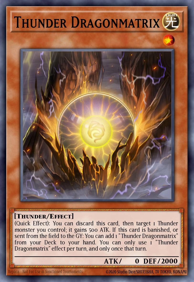 Thunder Dragonmatrix Common MP19-EN166 2019 Gold Sarcophagus Tin Mega Pack Yugioh card