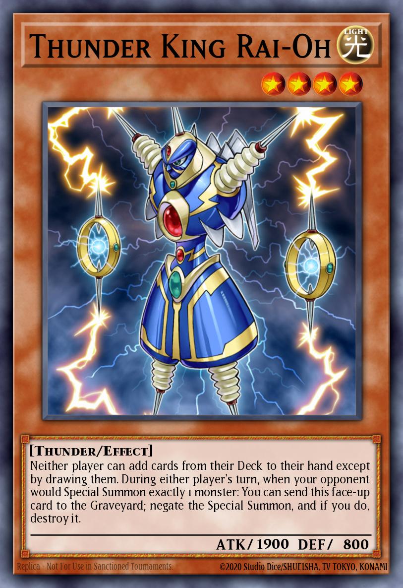 Thunder King Rai-Oh Gold Rare GLD3-EN020 Gold Series 3 Yugioh card
