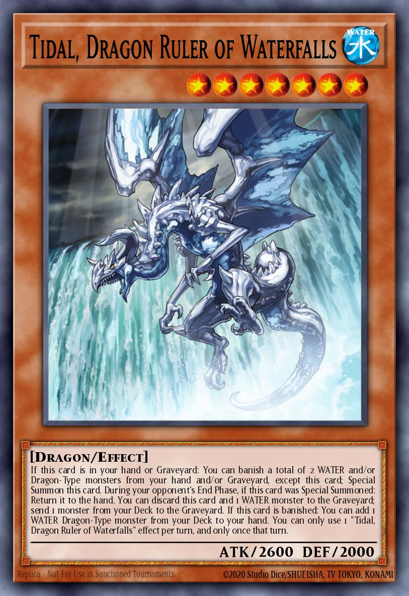 Tidal Dragon Ruler of Waterfalls Secret Rare CT10-EN001 2013 Collectible Tins Wave 1 Yugioh card