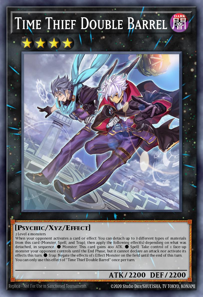 Time Thief Double Barrel Ultra Rare GFTP-EN013 Ghosts From the Past Yugioh card