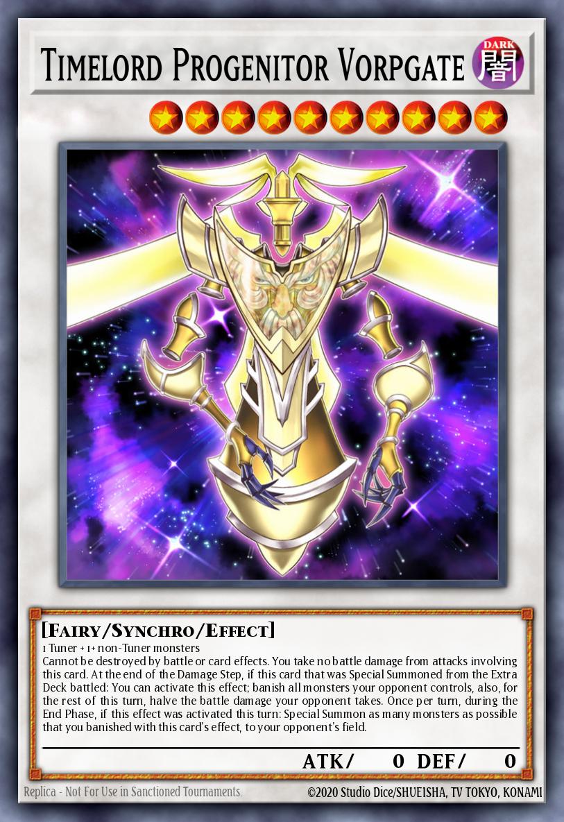 Timelord Progenitor Vorpgate Secret Rare BLC1-EN008 Battles of Legend Chapter 1 Yugioh card