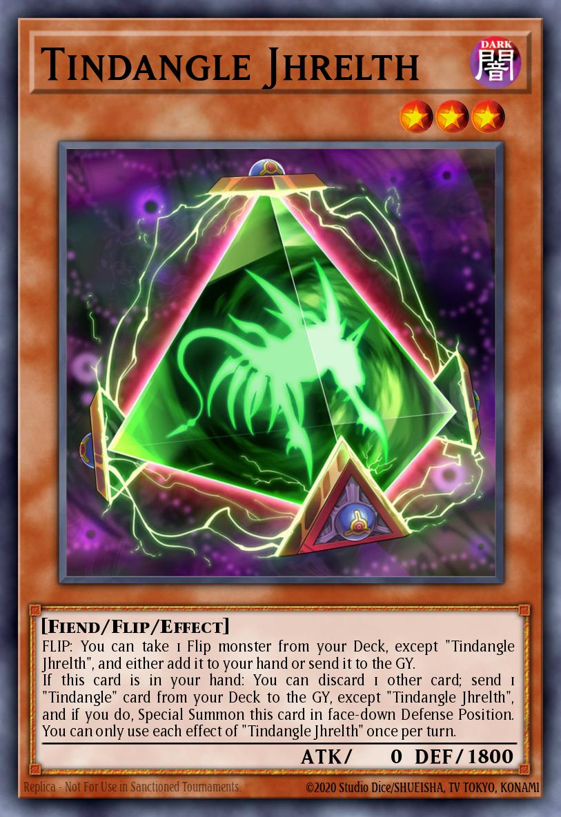 Tindangle Jhrelth Super Rare DAMA-EN095 Dawn of Majesty Yugioh card