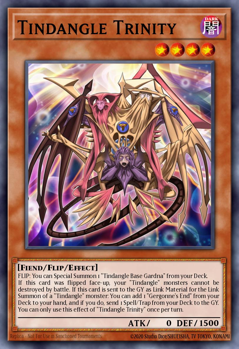 Tindangle Trinity Common FLOD-EN013 Flames of Destruction Yugioh card