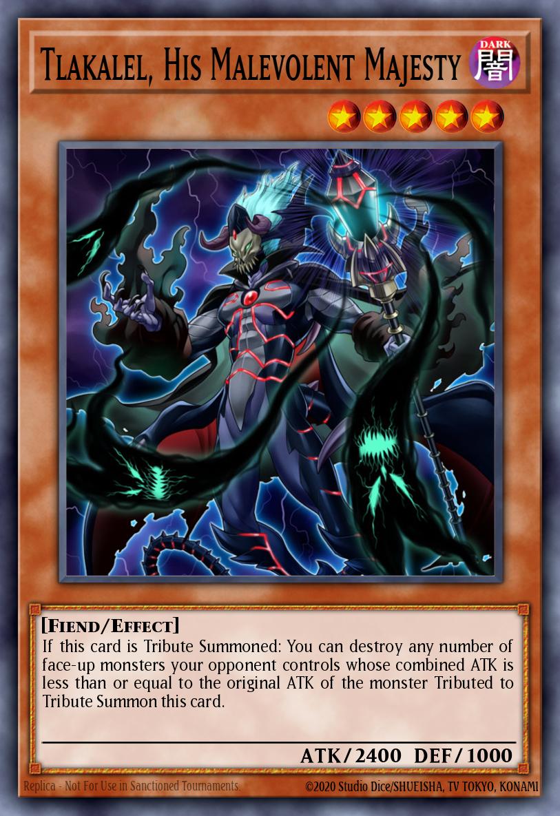 Tlakalel His Malevolent Majesty Rare RIRA-EN032 Rising Rampage Yugioh card