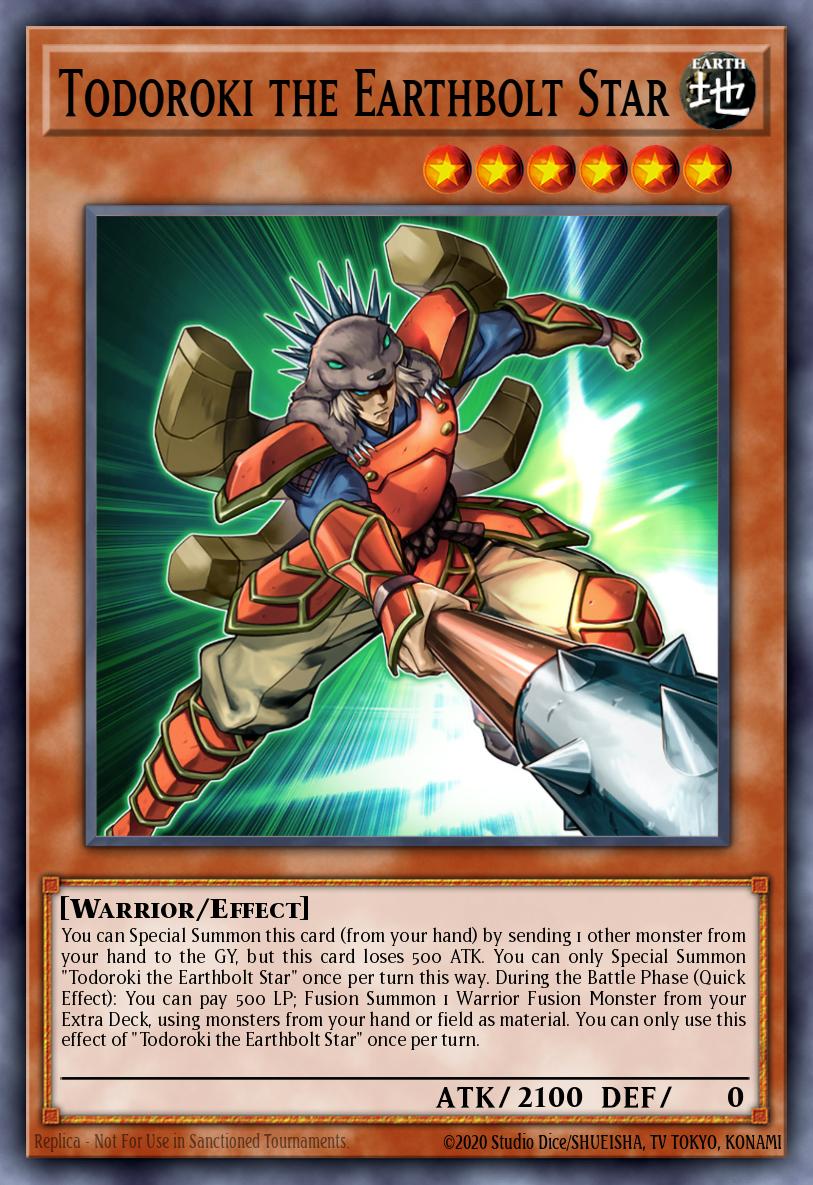 Todoroki the Earthbolt Star Ultra Rare BLCR-EN035 Battles of Legend Crystal Revenge Yugioh card