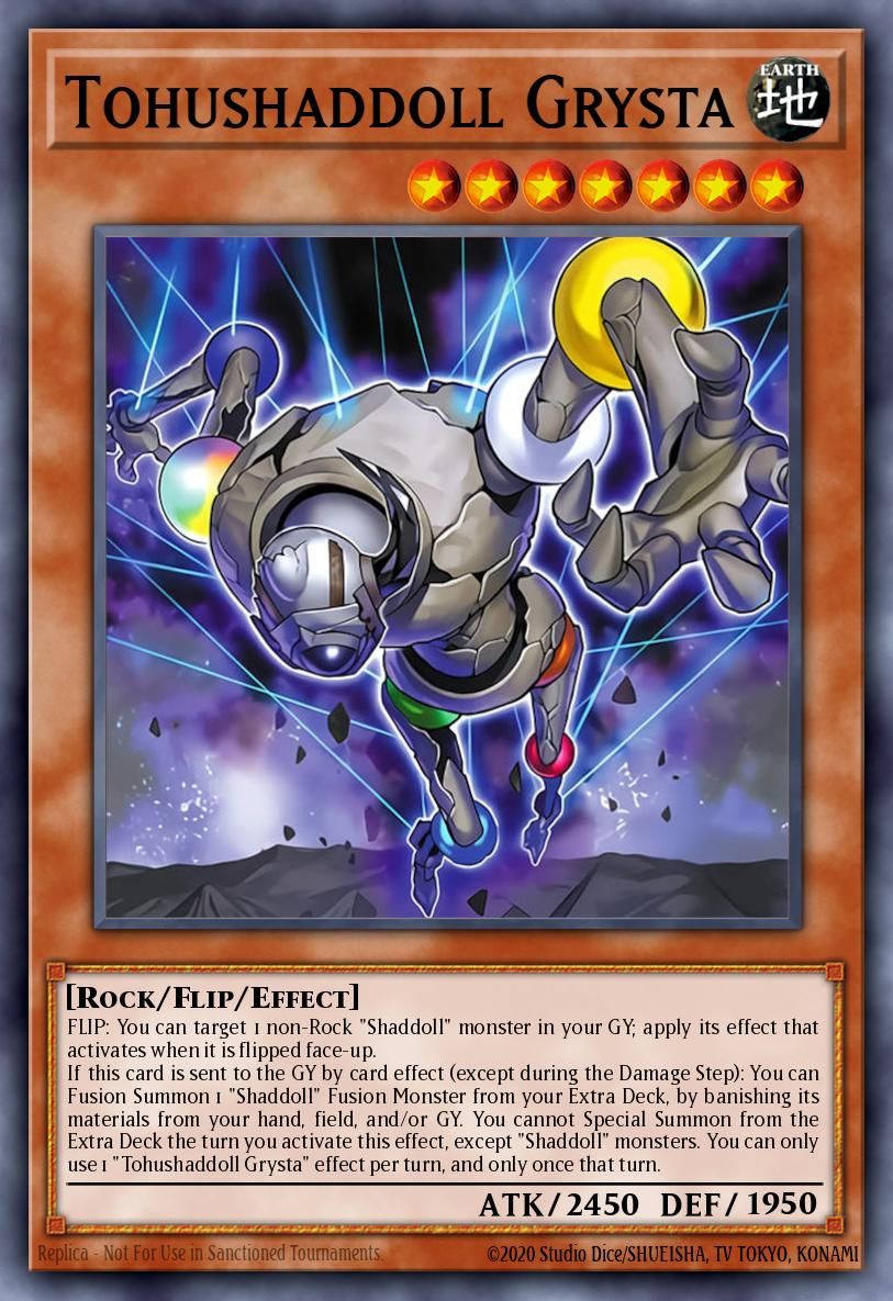 Tohushaddoll Grysta Secret Rare BLGG-EN021 Battles of Legend: Glorious Gallery Yugioh card