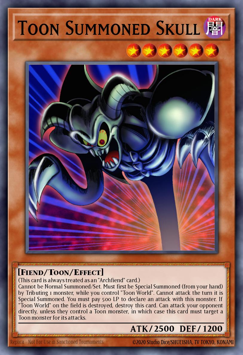 Toon Summoned Skull Rare DB1-EN040 Dark Beginning 1 Yugioh card