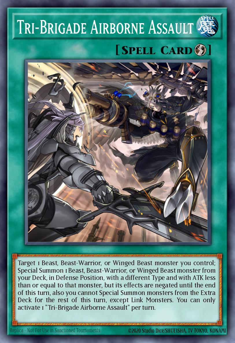 Tri-Brigade Airborne Assault Rare MP21-EN202 2021 Tin of Ancient Battles Yugioh card